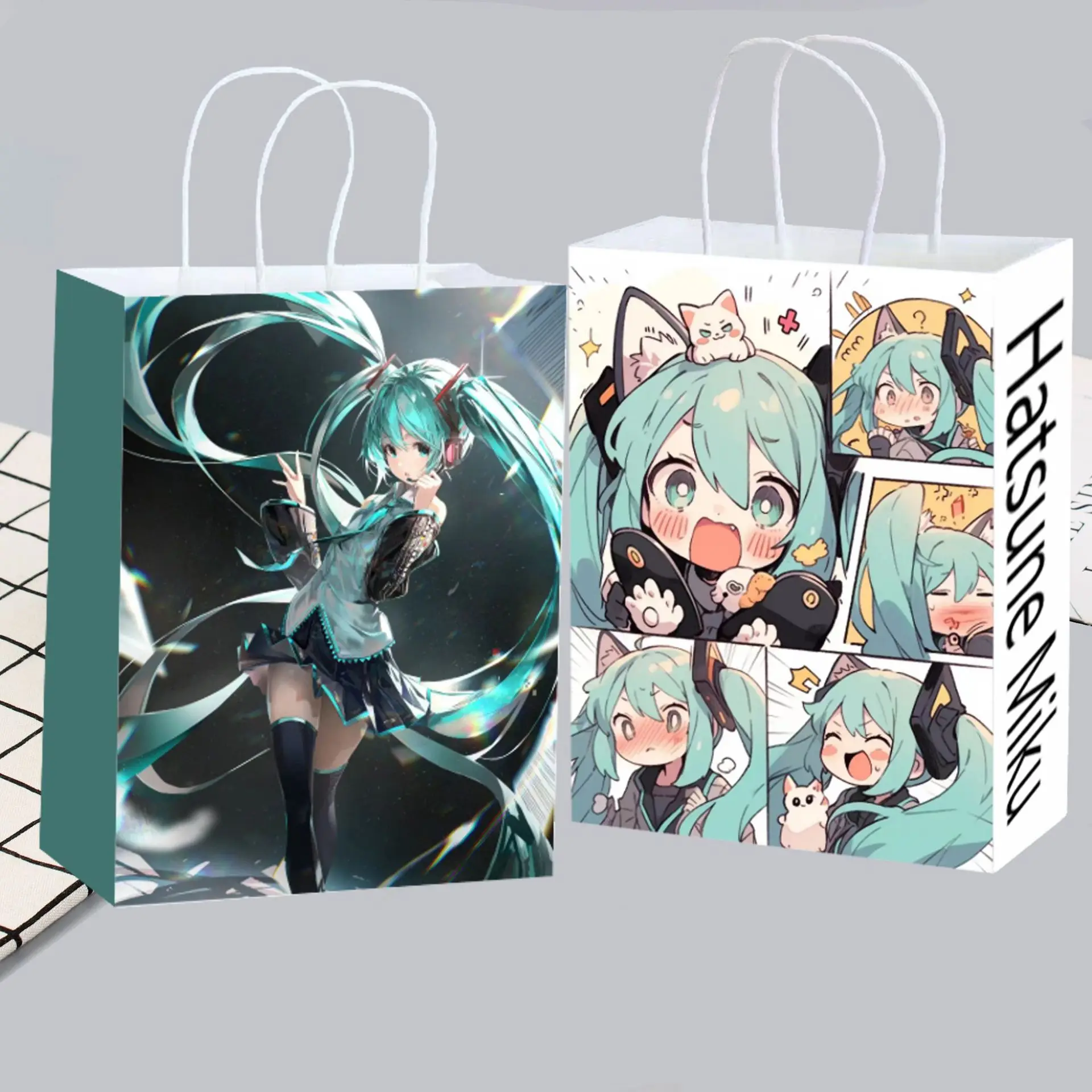 Anime Merchandise Bag - Cute Anime Hatsune Miku Paper Tote