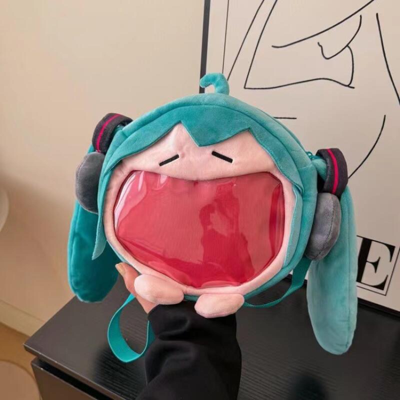 Anime Merchandise Bag - Japanese Style Hatsune Miku Plush Crossbody