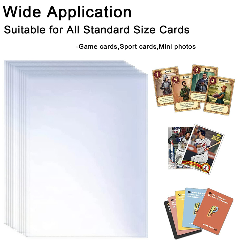 Themed Playing Card - 200 Pcs Transparent Playing Card Cover