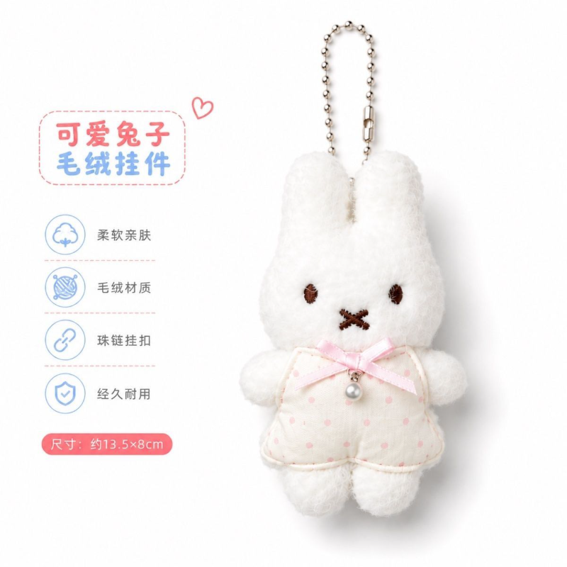 Miffy Rabbit Plush Doll Keycha - огляд і ціна Anime Merchandise Bag