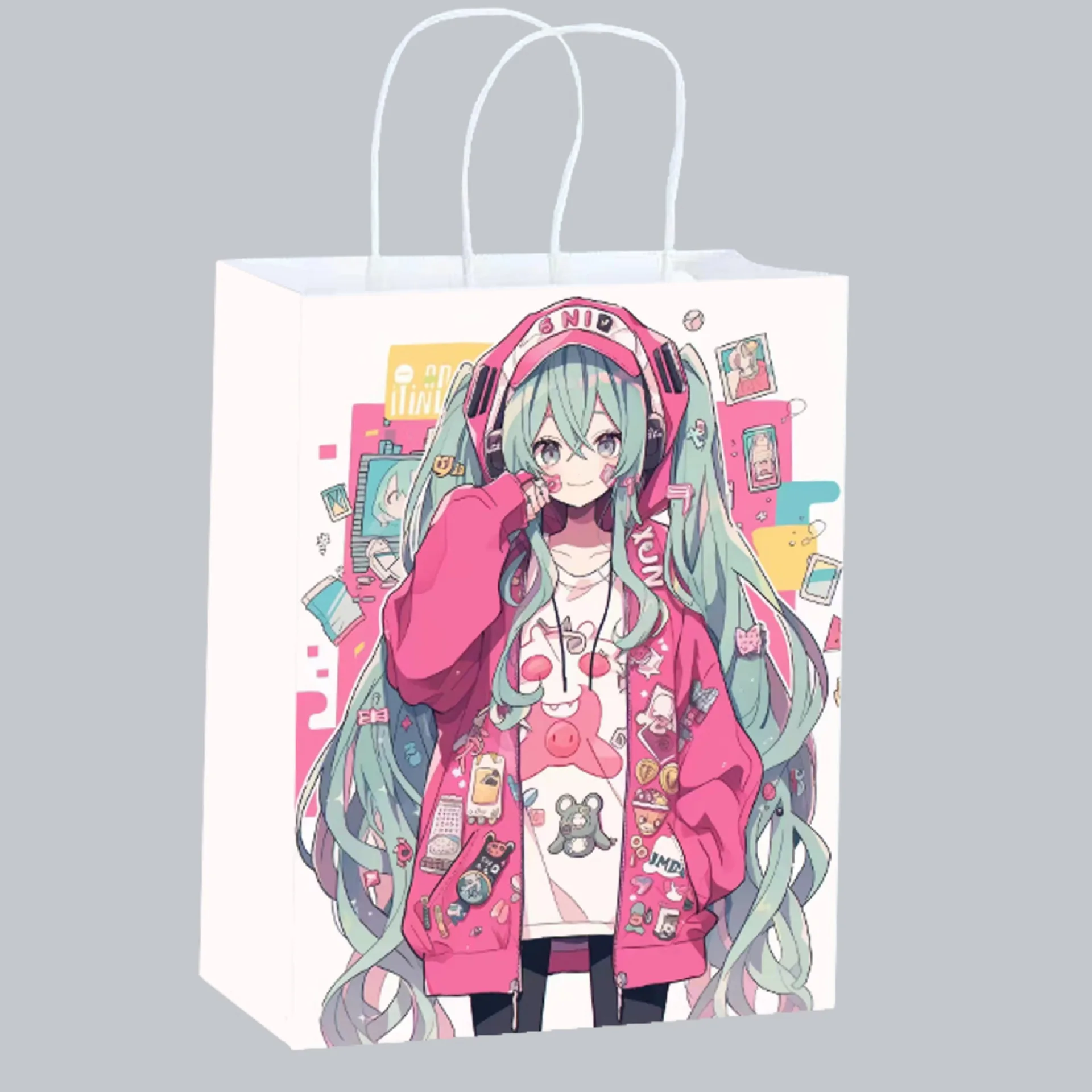 Cute Anime Hatsune Miku Paper  - огляд і ціна Anime Merchandise Bag