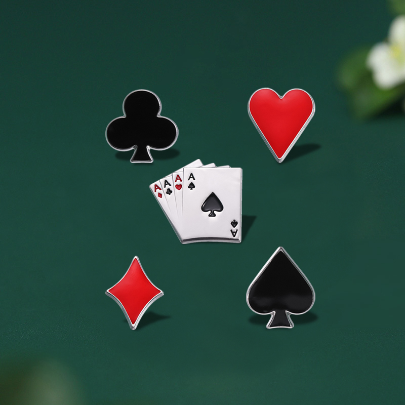 Playing Cards Enamel Pins Cust - огляд і ціна Themed Playing Card