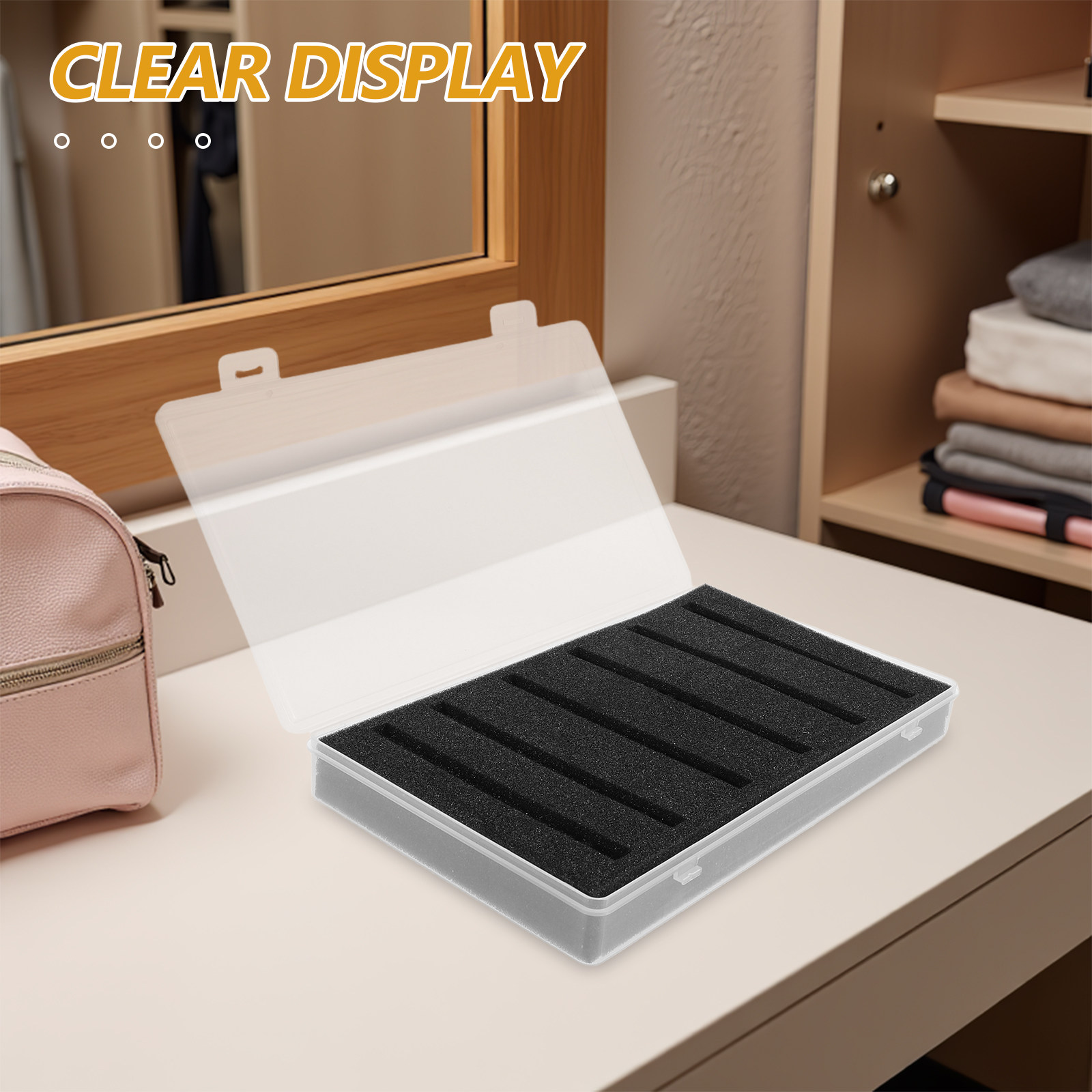 Miniature Carrying Case Clear  - огляд і ціна Figure Display Box