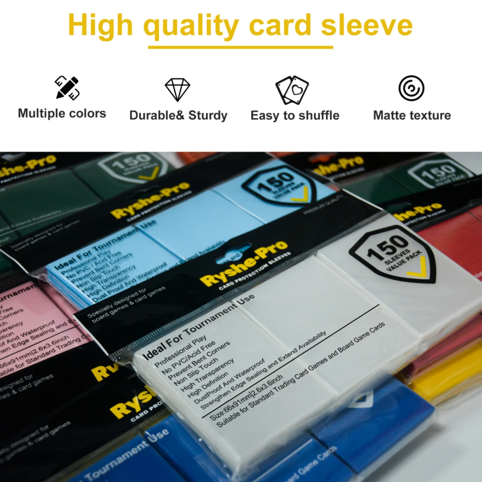 150Pcs 66*91mm Premium Card Sl - огляд і ціна Collector Card Sleeve