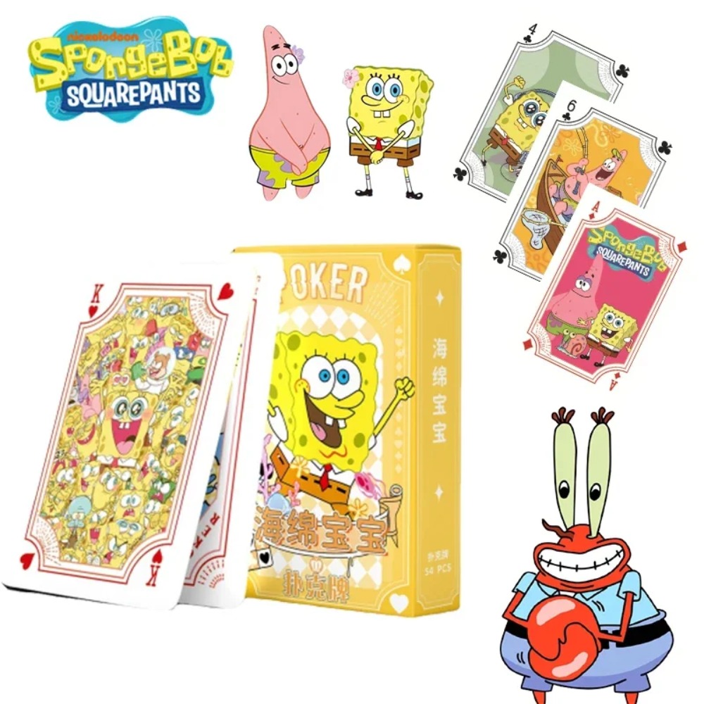 54Sheets/box SpongeBob Anime P - огляд і ціна Themed Playing Card