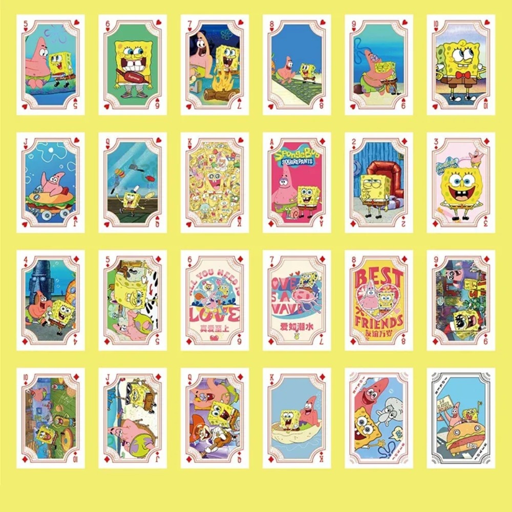 54Sheets/box SpongeBob Anime P - огляд і ціна Themed Playing Card