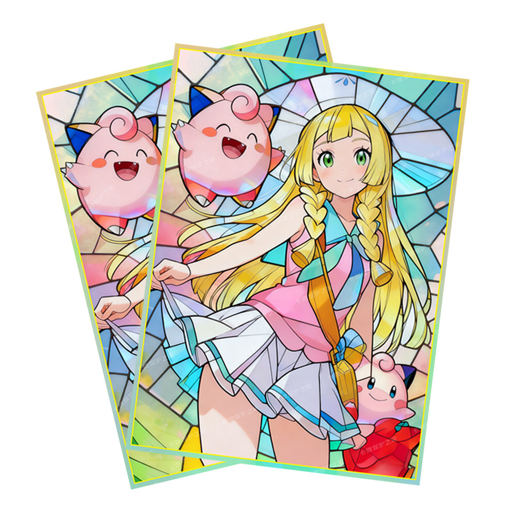 60PCS  Anime Pokemon Lillie Fi - огляд і ціна Collector Card Sleeve