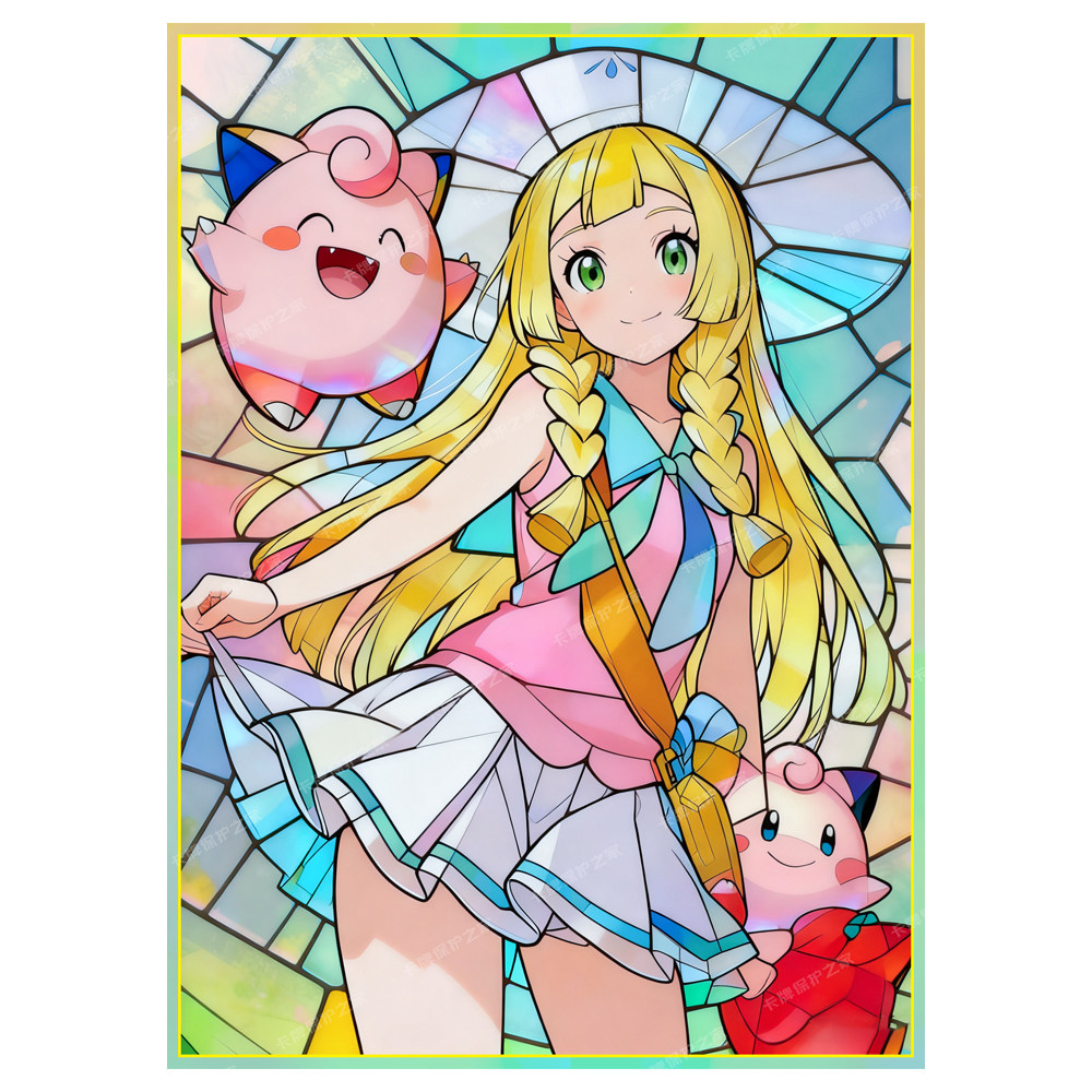 60PCS  Anime Pokemon Lillie Fi - огляд і ціна Collector Card Sleeve