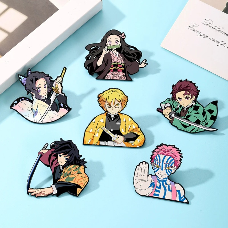 6pcs Demon Slayer Kimetsu No Y - огляд і ціна Anime Merchandise Bag