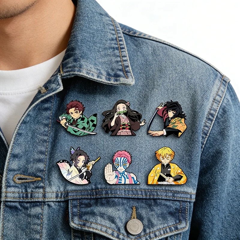 6pcs Demon Slayer Kimetsu No Y - огляд і ціна Anime Merchandise Bag